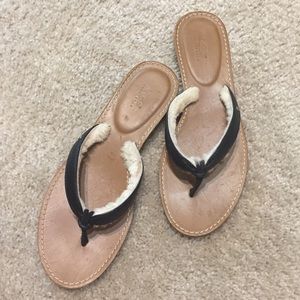 New UGG Leather Flip Flop Sandals